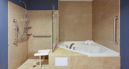 Holiday Inn Channelview Room Type - 1 King Suite Mobility Accessible Roll Shower