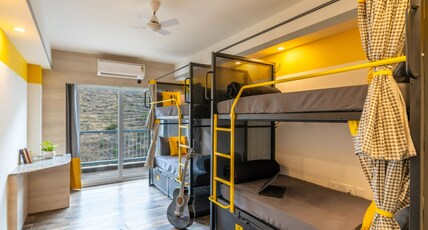 The Hosteller Bam Rishikesh Room Type - Bed in 8 Bed Mixed Dormitory with Balcony and Valley View