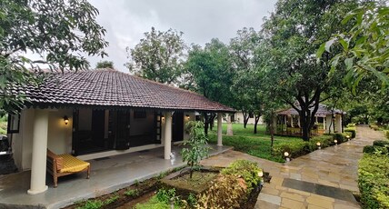 SaffronStays Mango Huts by the river Room Type - 3 BHK Villa SaffronStays Mango Huts by the river Room Type - 3 BHK Villa