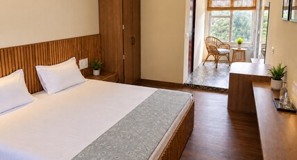 Saket dham Room Type - Bedroom with Balcony and Garden View Saket dham Room Type - Bedroom with Balcony and Garden View