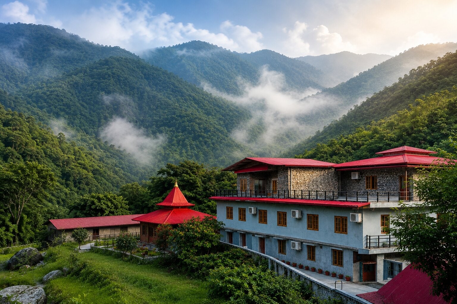 The Ushmaya lifestyle wellness resort near Rishikesh - Tap to explore photos