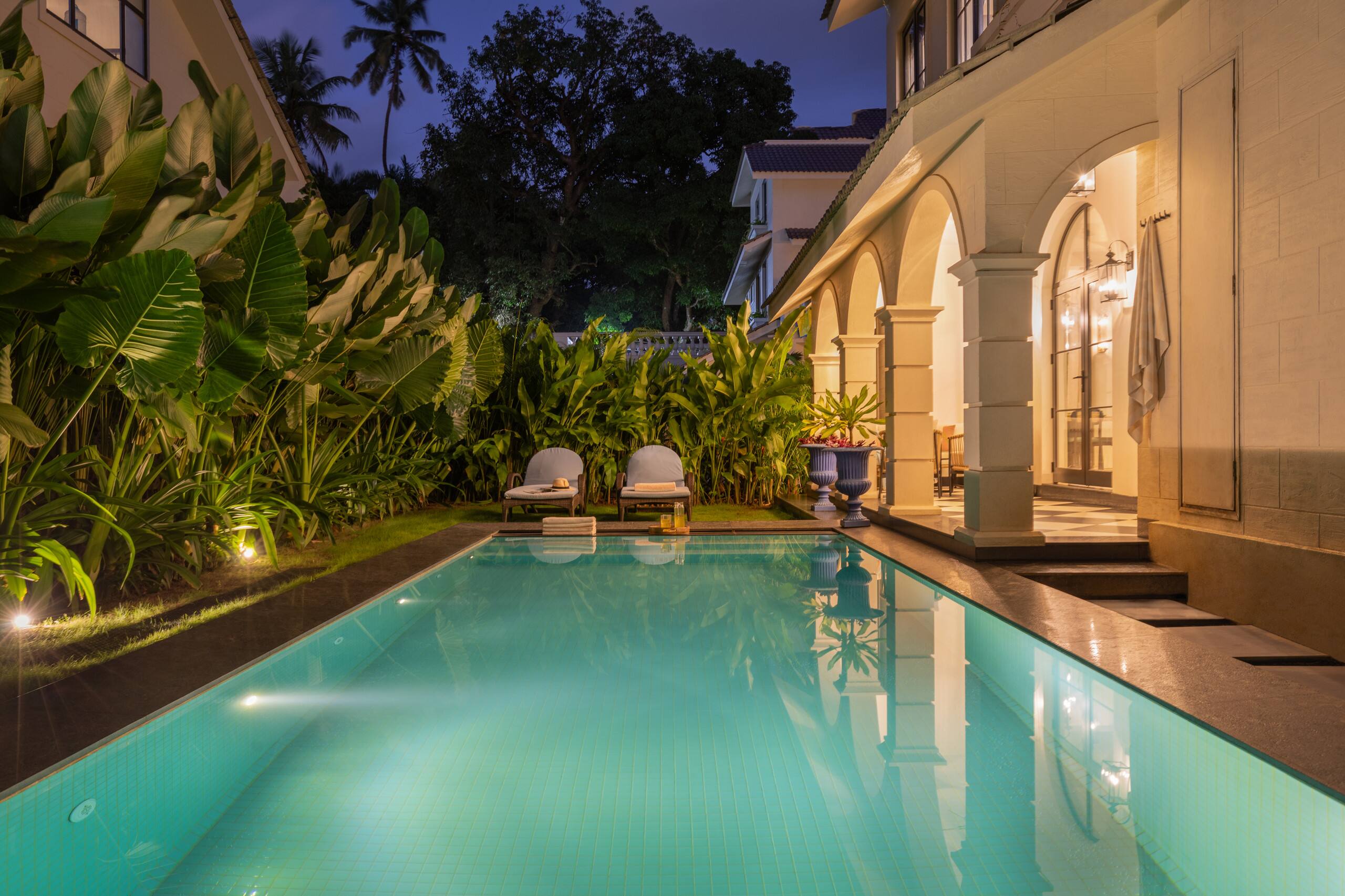 Great Aesthetics 3BHK Pvt Pool villa Garden - Tap to explore photos