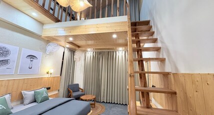 The Trippy Tribe Jibhi Room Type - Duplex Attic Room