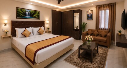 Saravana Residency Room Type - Luxury King Bed Room