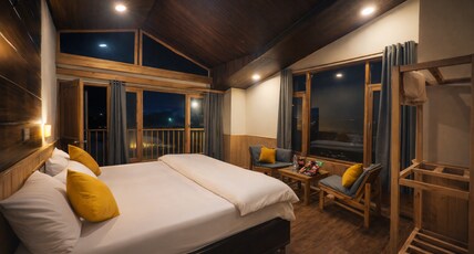 Shiva Den Room Type - Premium Mountain Facing with Premium Kitchen, Balcony