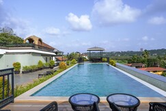 Address of Modern 1BHK with Rooftop Pool Near Candolim Beach | Hireavilla