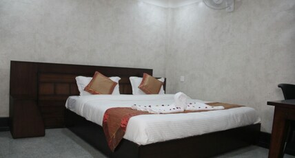 Hotel Silk, Haldwani (800m from Haldwani Railway Station) Room Type - Standard Double Room Hotel Silk, Haldwani (800m from Haldwani Railway Station) Room Type - Standard Double Room