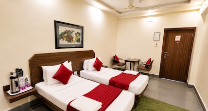 Hotel Hospice Opp. Surat Railway Station East, Khand Bazar, Varachha Road. Room Type - Deluxe Room Hotel Hospice Opp. Surat Railway Station East, Khand Bazar, Varachha Road. Room Type - Deluxe Room