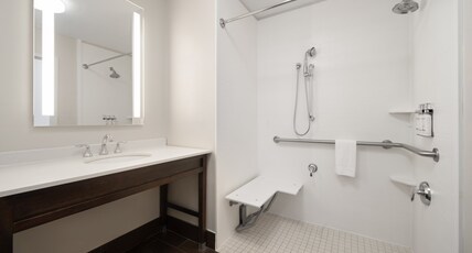 Holiday Inn Express & Suites Aiken, an IHG Hotel Room Type - 1 King Standard Mobility Accessible Roll In Shower