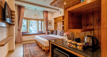 Justa Darkwood Lodge and Spa 10 mins from Mall Road Room Type - Premium Room Justa Darkwood Lodge and Spa 10 mins from Mall Road Room Type - Premium Room