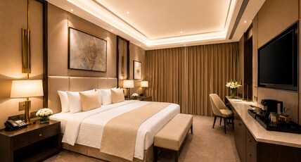 Hotel Cloud Suites Delhi Airport Room Type - Premium Room With City View With Airport Drop Hotel Cloud Suites Delhi Airport Room Type - Premium Room With City View With Airport Drop