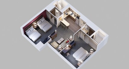 Staybridge Suites - Denton Room Type - 2 Bedroom Suite 1 King 2 Queen