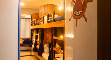 Jugglers Backpack | Rooms & Dorms Room Type - Pirates Den (Mixed Dorm|1 Bed in DELUXE 8 BED AC MIXED DORM )