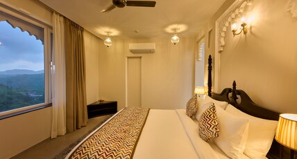 Turban Bhawani Heritage | Private Pool Suites | Resort in Kumbhalgarh. Room Type - Aravali Room | Free Access to Swimming Pool.