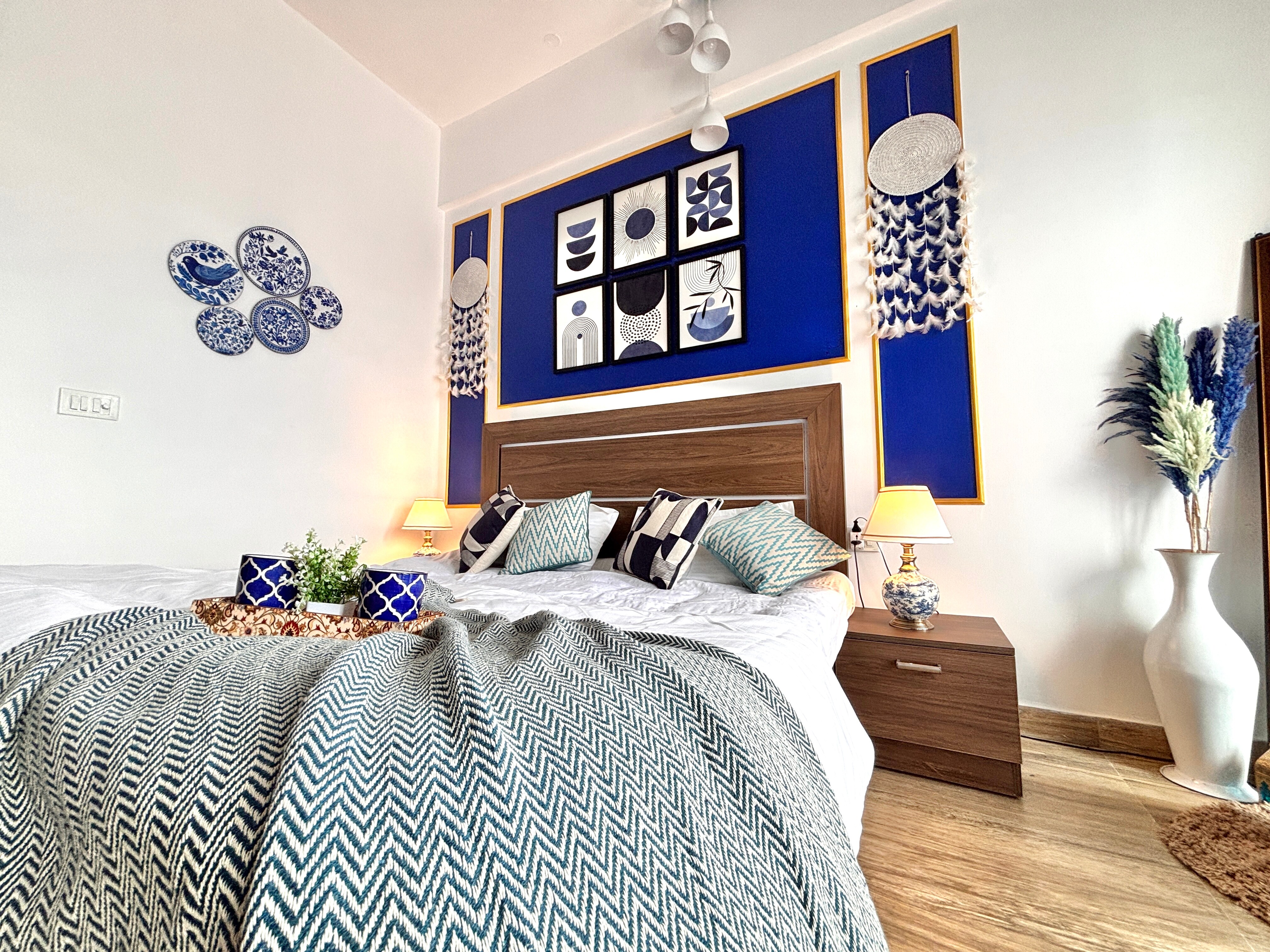 Cozy Santorini Inspired Stay Near Expo Mart - Tap to explore photos