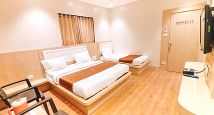 Hotel Yog Palace Room Type - Standard Triple Bed A.C Room. Hotel Yog Palace Room Type - Standard Triple Bed A.C Room.