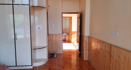 Natures  Paradise Dobhi Room Type - Private Deluxe Room with mountain view from bedroom window