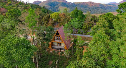 RAIN FOREST BY DWELLSMITH VIRTUE GROUP Room Type - Aframe Upstair Room with balcony