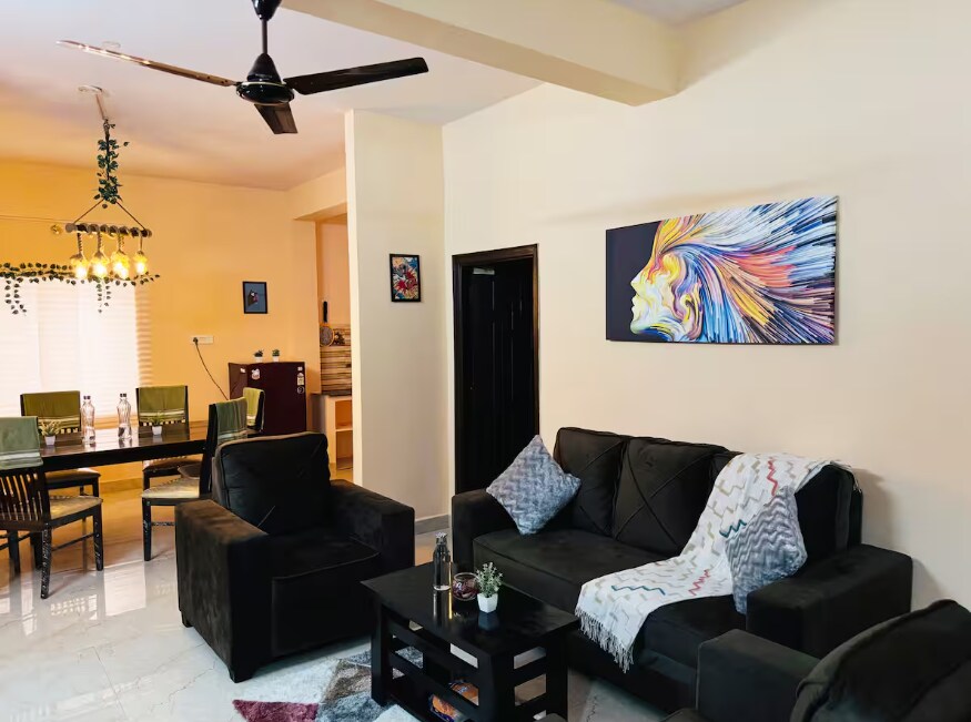 Charter Stays Spacious 3BHK Apartment in Manikonda Near Financial District - Tap to explore photos