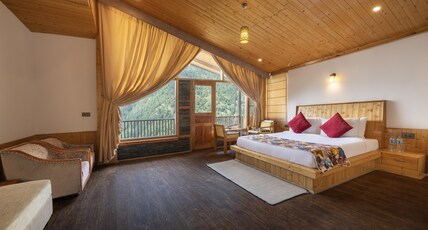Echor Mountain Crest Jibhi Room Type - Grand Valley Vista with Balcony (Valley View)