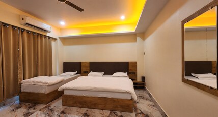 Ashoka Hotel Room Type - LUXURY TRIPPLE BED -301- MANSA DEVI- MOUNTAIN VIEW