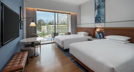 Four Points By Sheraton Bintan, Lagoi Bay Room Type - Deluxe Pool Twin, Deluxe Guest room, 2 Twin, Pool view, Balcony Four Points By Sheraton Bintan, Lagoi Bay Room Type - Deluxe Pool Twin, Deluxe Guest room, 2 Twin, Pool view, Balcony
