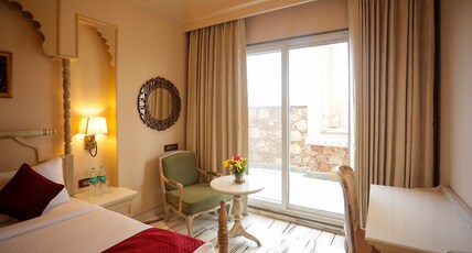 ANANTH ARAVALI Resort & Water Amusement Park Room Type - heritage suite with balcony