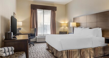 Best Western Plus Bridgewater Hotel & Convention Centre Room Type - Accessible - 1 King, Mobility Accessible, Roll In Shower, Refrigerator, Wi-Fi, Non-Smoking, Full Bre Best Western Plus Bridgewater Hotel & Convention Centre Room Type - Accessible - 1 King, Mobility Accessible, Roll In Shower, Refrigerator, Wi-Fi, Non-Smoking, Full Bre