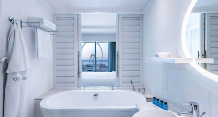 Sofitel Dubai Jumeirah Beach Room Type - LUXURY CLUB ROOM, Club Millsime Access, 1 King Bed, partial seaview, balcony Sofitel Dubai Jumeirah Beach Room Type - LUXURY CLUB ROOM, Club Millsime Access, 1 King Bed, partial seaview, balcony
