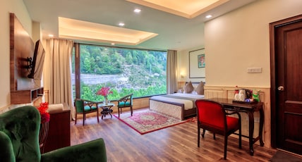 The Katoch Grand (River Side Resort) Room Type - Luxury Room ( Mountains and river view) The Katoch Grand (River Side Resort) Room Type - Luxury Room ( Mountains and river view)