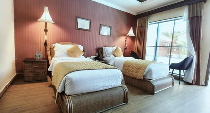 Saj Earth Resort Cochin Airport Room Type - Premium Twin Bed Room | Pool View Saj Earth Resort Cochin Airport Room Type - Premium Twin Bed Room | Pool View