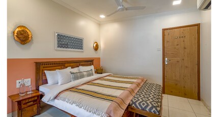 SaffronStays Gaia By The Sea Room Type - Bedroom