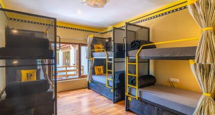 Hotel Bayshu ( The Hosteller Leh ) Room Type - Bed in 6 Bed Mixed Dormitory with Mountain View