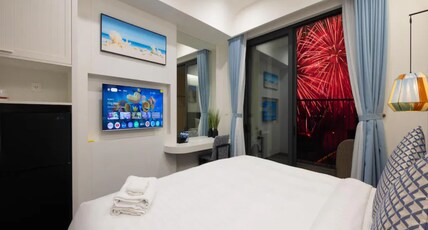 Rosie Hillside Seaview Phu Quoc Apartment Room Type - Fireworks View King Studio with Balcony Rosie Hillside Seaview Phu Quoc Apartment Room Type - Fireworks View King Studio with Balcony