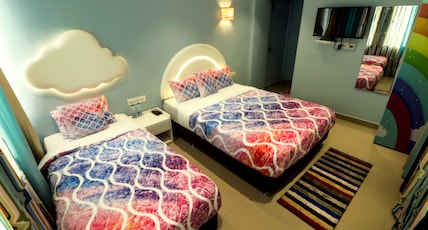 Hotel Greek Glory Room Type - Rainbow Room- 1 Double Bed + 1 Single Bed Hotel Greek Glory Room Type - Rainbow Room- 1 Double Bed + 1 Single Bed