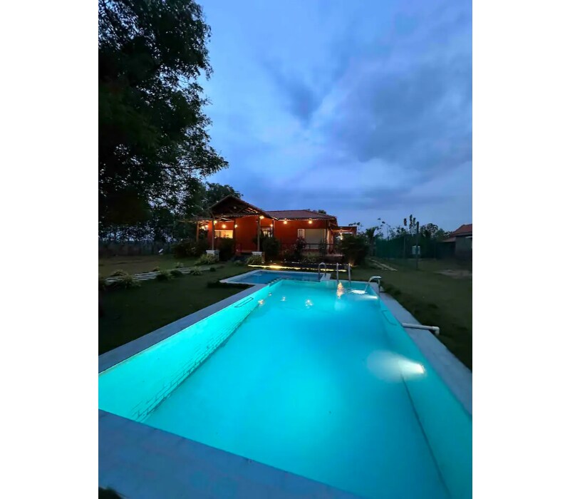 3Bhk cottage pvt pool gazeebo - Tap to explore photos