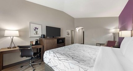 Best Western Plus Buda Austin Inn & Suites Room Type - 1 King Bed, Non-Smoking, Work Desk, Lounge Chair, Microwave And Refrigerator, Wi-Fi, Shower Only, Fu Best Western Plus Buda Austin Inn & Suites Room Type - 1 King Bed, Non-Smoking, Work Desk, Lounge Chair, Microwave And Refrigerator, Wi-Fi, Shower Only, Fu