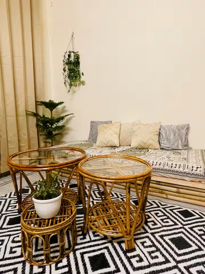 Ganga and Forest View Bohemian room - Tap to explore photos