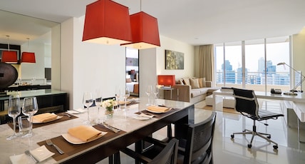 JC Kevin Sathorn Bangkok Hotel Room Type - Two-Bedroom Suite with Living Room and Private Balcony JC Kevin Sathorn Bangkok Hotel Room Type - Two-Bedroom Suite with Living Room and Private Balcony