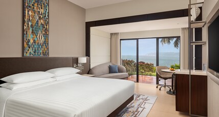 Goa Marriott Resort & Spa Room Type - Patio, Guest room, 1 King, Bay view