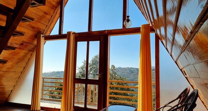 The Woodshed Room Type - Mountain View Wooden A-Frame Cottage with Attic (104)