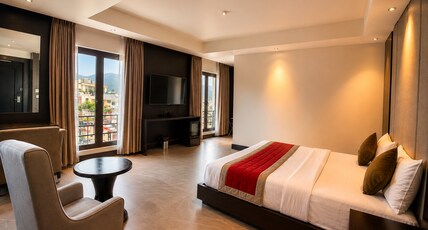 LEMARQ (2 Min drive from Rajpur Road) Room Type - Luxury Room-Road facing with Bath tub