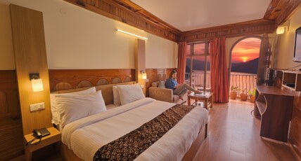 Hotel Welcome Park(walkable distance from mall road) Room Type - Premium Lake View Room With Balcony