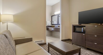 Best Western Plus Bridgewater Hotel & Convention Centre Room Type - Suite-1 King Bed, Non-Smoking, Sofabed, 2 Flat Screen Tvs, Living Room, Microwave And Refrigerator, Best Western Plus Bridgewater Hotel & Convention Centre Room Type - Suite-1 King Bed, Non-Smoking, Sofabed, 2 Flat Screen Tvs, Living Room, Microwave And Refrigerator,