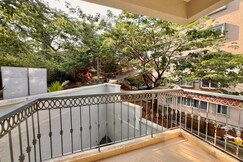 Rooms of 2 BHK Luxe Apt 10 mins to Vagator Common Pool