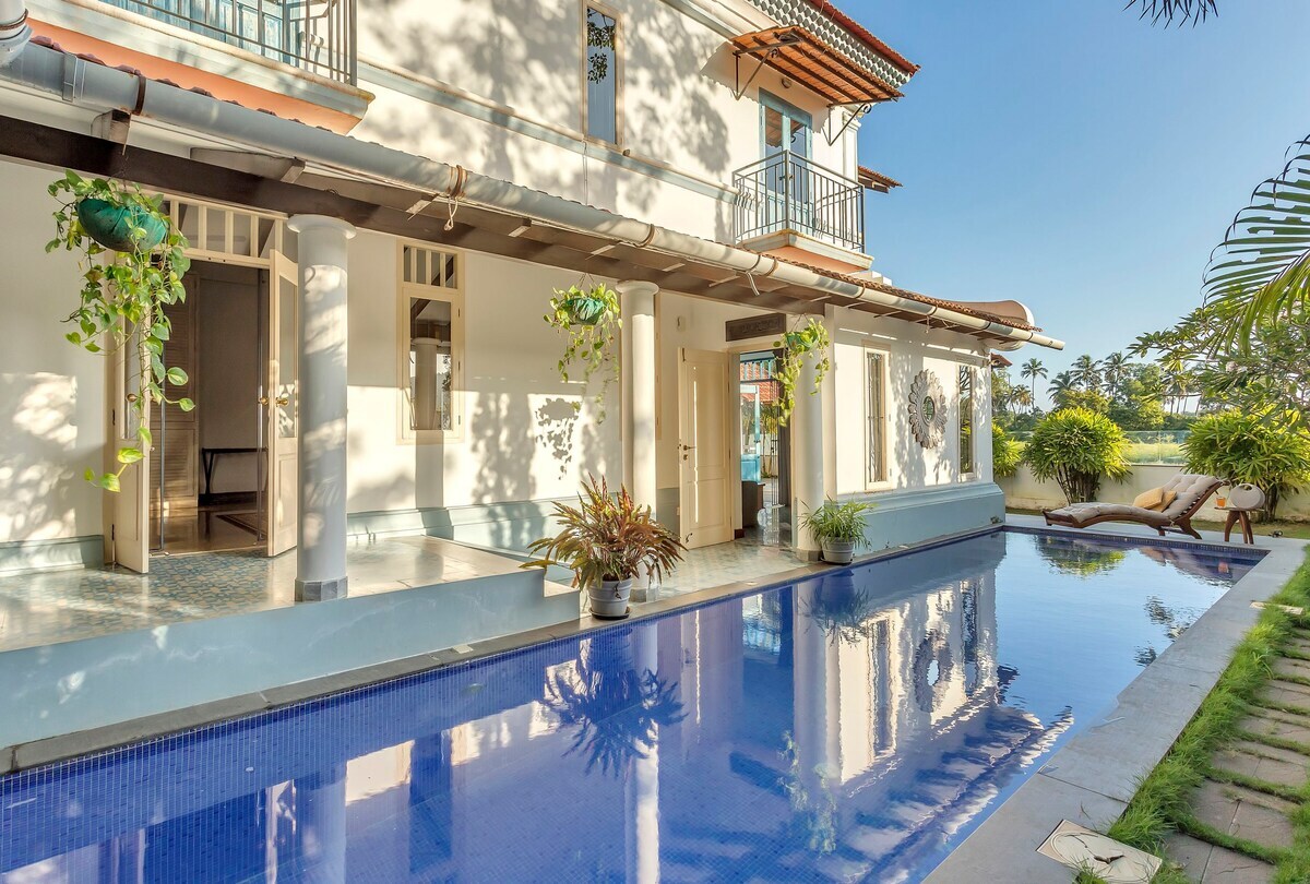 3BHK Villa Serene with Private Pool in Parra by AVISA HOMES - Tap to explore photos