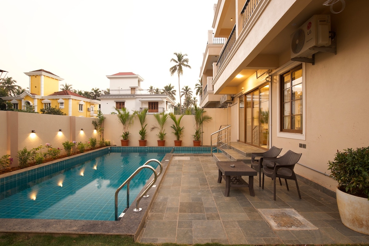 AspireParijatVilla1 Lux 4Bhk PvtPool BenaulimBeach - Tap to explore photos