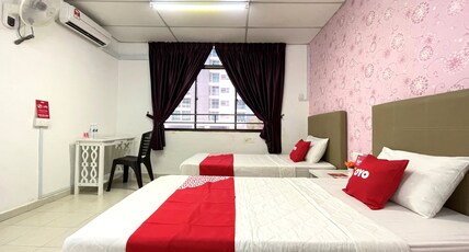 Hotel O Wg Guest House Room Type - Private Twin Room with Shared Bathroom