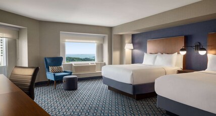 Wyndham Fallsview Hotel Room Type - 2 Queen Beds, Mobility Accessible Room, Roll-In Shower, City View, Non-Smoking Wyndham Fallsview Hotel Room Type - 2 Queen Beds, Mobility Accessible Room, Roll-In Shower, City View, Non-Smoking