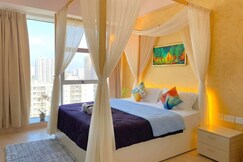 1Bhk Suite with balcony and pool view